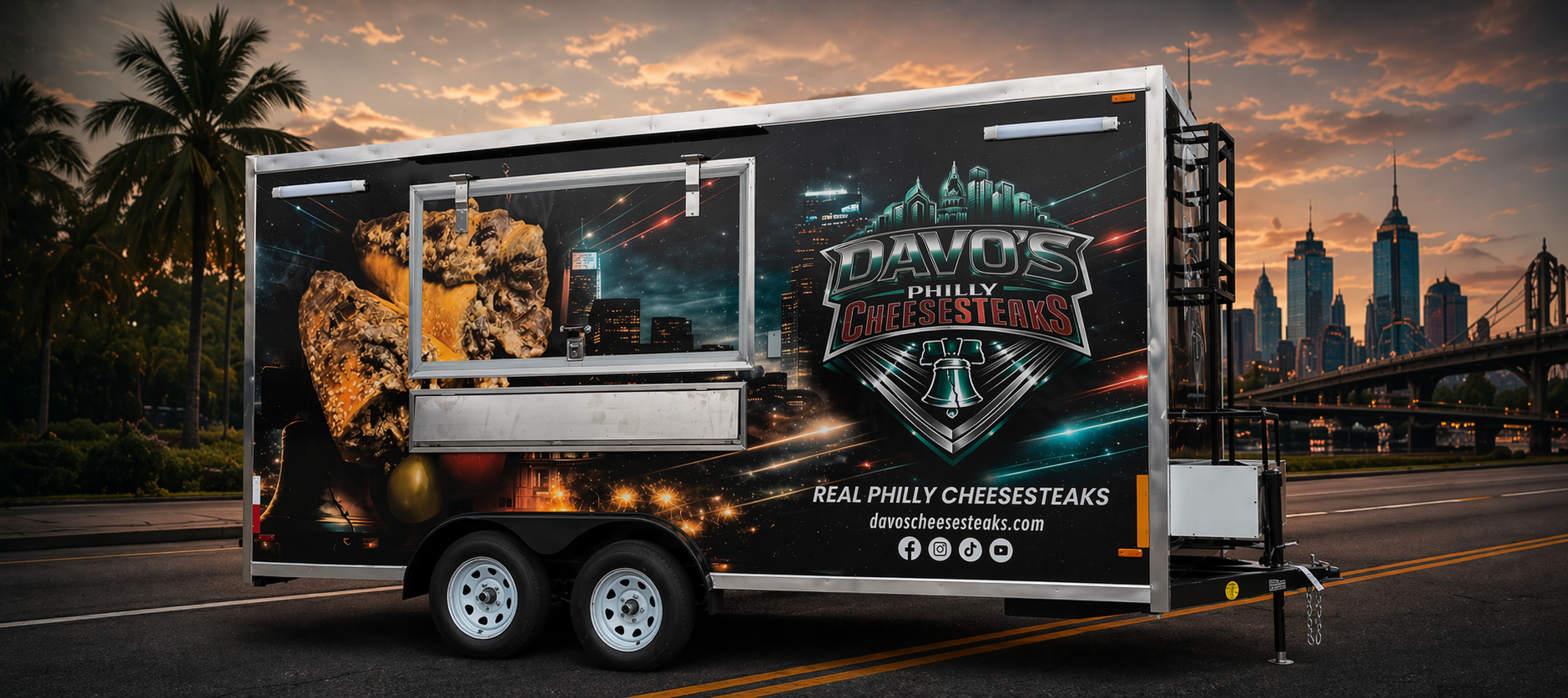 Davo's Cheesesteaks truck